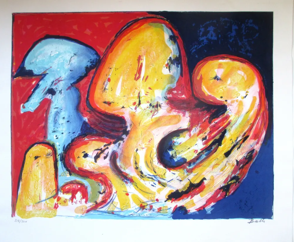 Lithografie Balle - Composition