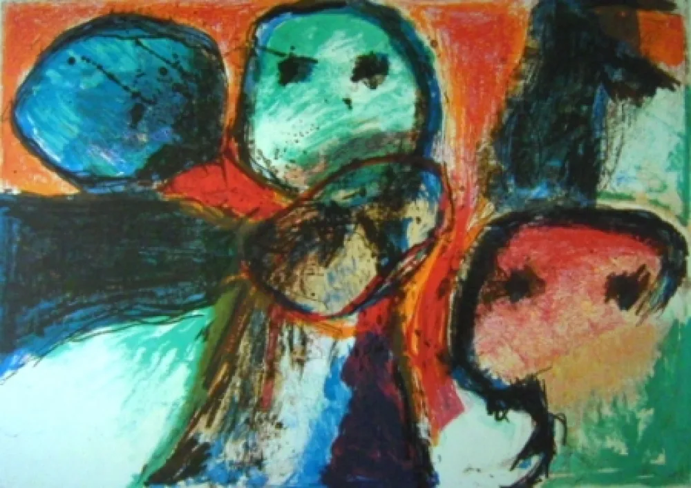 Lithografie Balle - Kometagtig Rejse - Travelling like comets