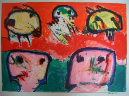 Lithografie Balle - Satellit-ballet