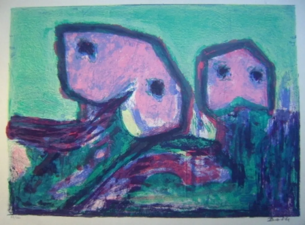 Lithografie Balle - Til Mars