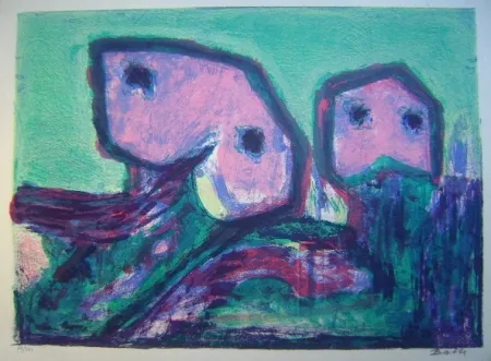 Lithografie Balle - Til Mars