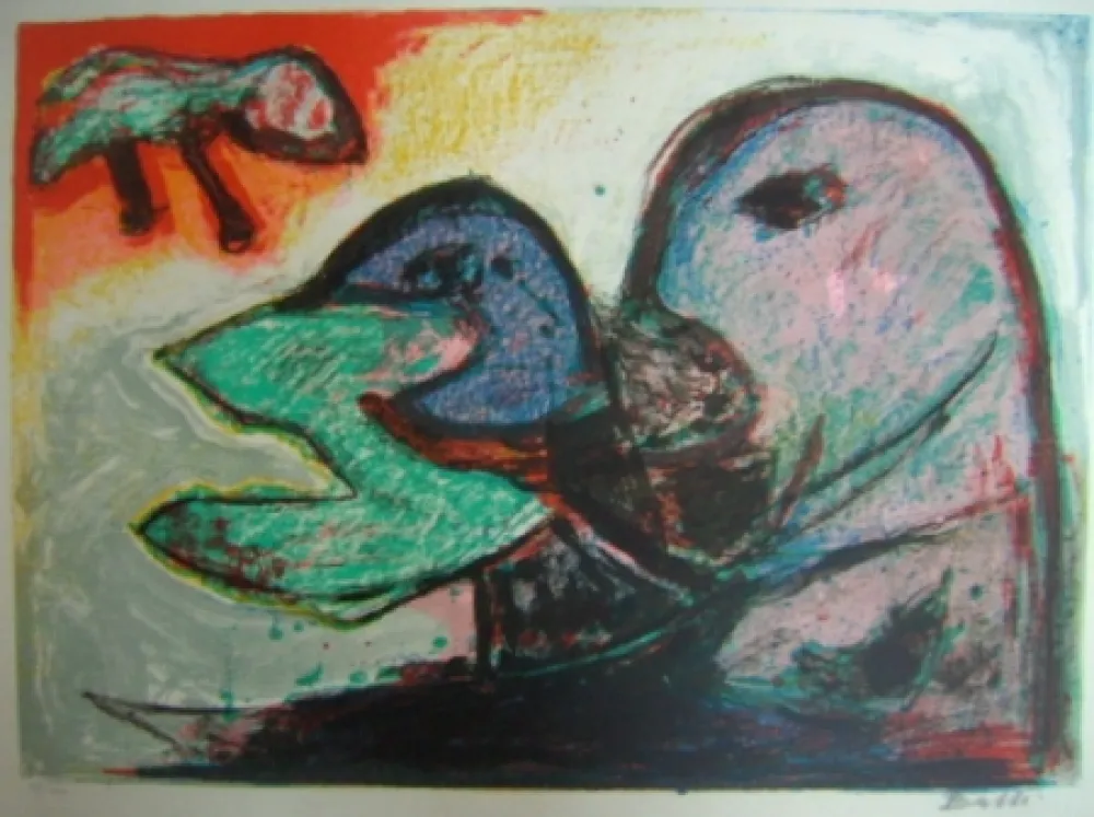 Lithografie Balle - Ved Saturn - At Saturn