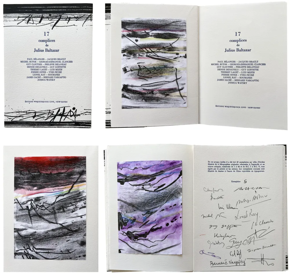 Lithografie Baltazar - 17 complices de Julius Baltazar. 4 lithographies en couleur (2006)