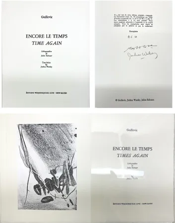 Geïllustreerd Boek Baltazar - Guillevic : ENCORE LE TEMPS / TIME AGAIN