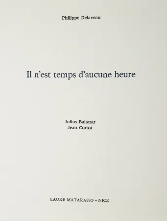 Geïllustreerd Boek Baltazar - Il n'est temps d'aucune heure