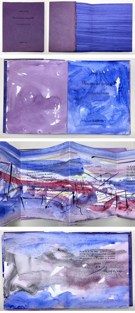 Geïllustreerd Boek Baltazar - James Sacré : MON POÈME EMPÊCHÉ. Avec des peintures originales (2010)