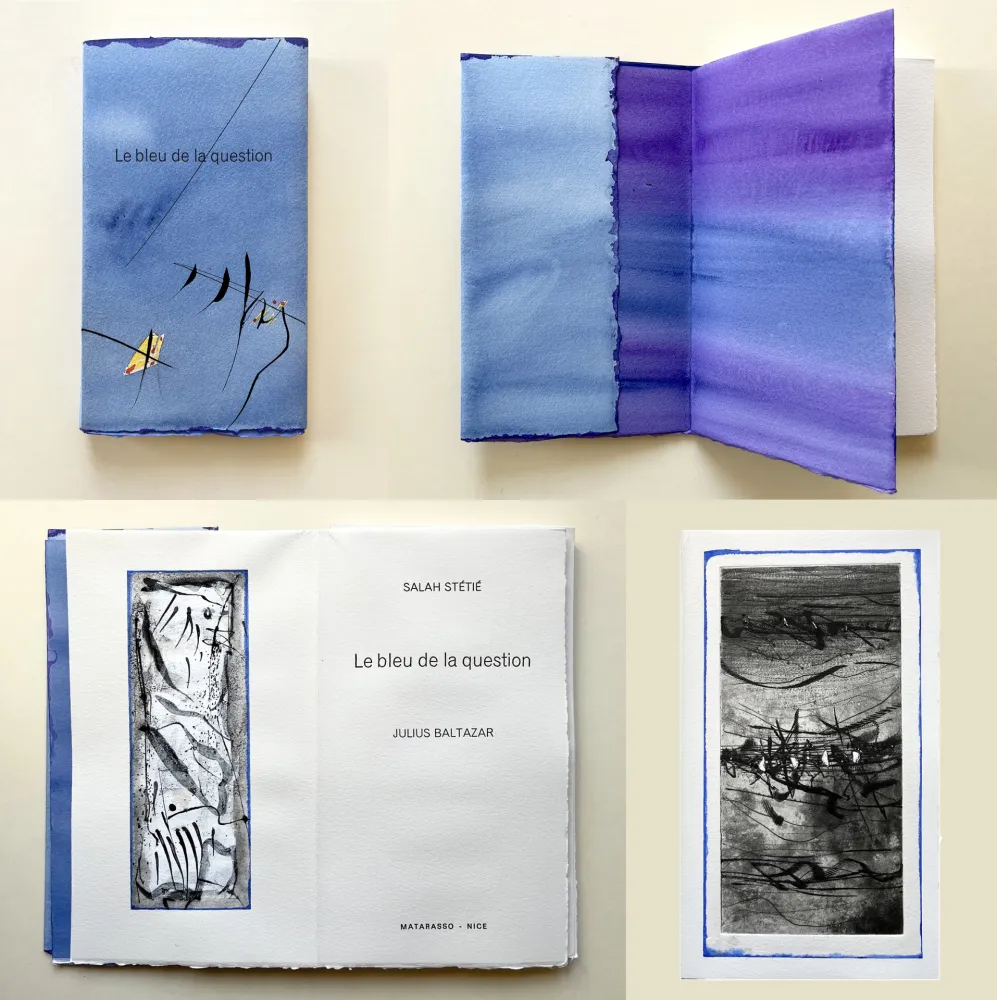 Ets En Aquatint Baltazar - Salah Stétié : ‎LE BLEU DE LA QUESTION‎ (2009)