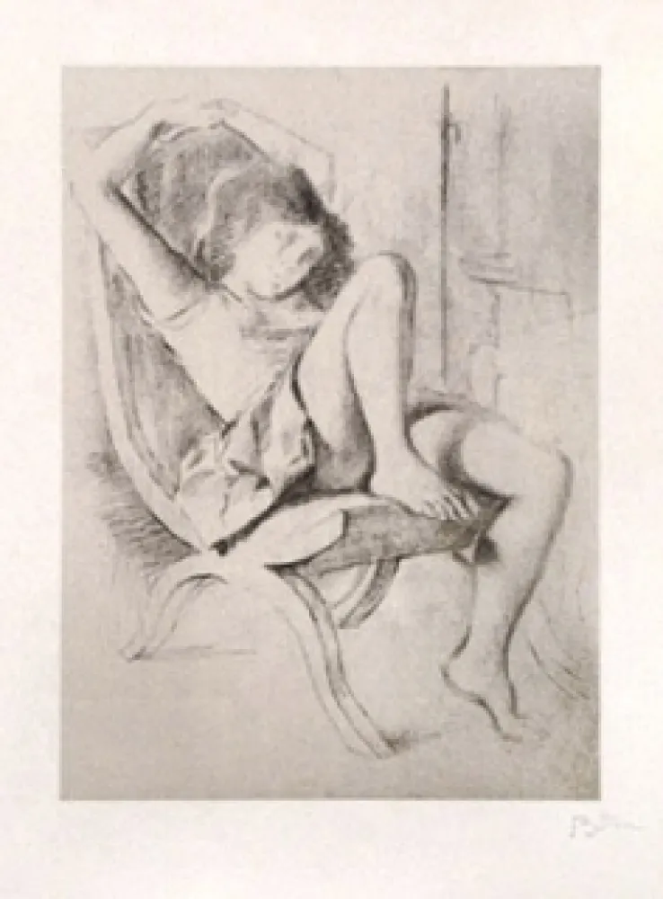 Lithografie Balthus - JEUNE FILLE