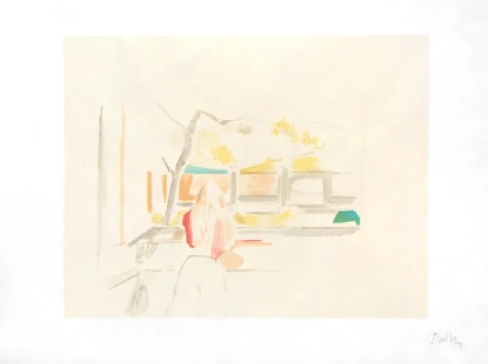 Lithografie Balthus - JEUNE FILLE DE DOS