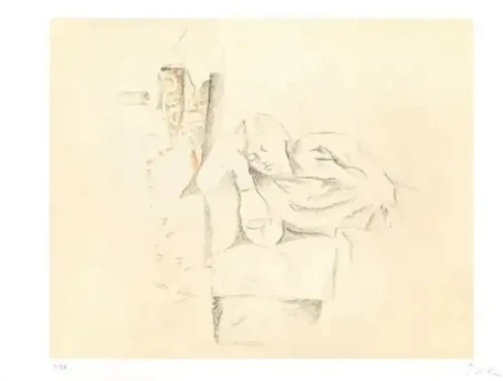 Lithografie Balthus - Jeune fille endormie 