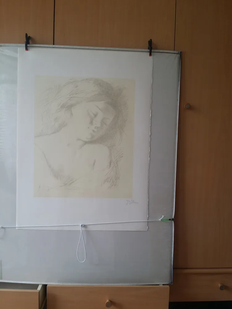 Lithografie Balthus - Tête de jeune fille 