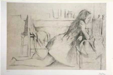 Lithografie Balthus - Untitled I (meditation)