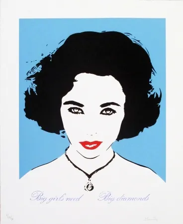 Zeefdruk Bambi - Liz Taylor (Light Blue)
