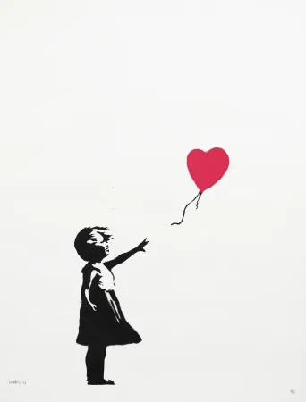 Zeefdruk Banksy - Girl With A Balloon