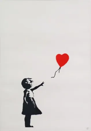 Zeefdruk Banksy - Girl with Balloon