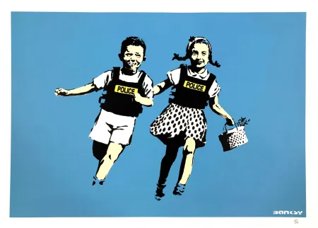 Zeefdruk Banksy - JACK AND JILL