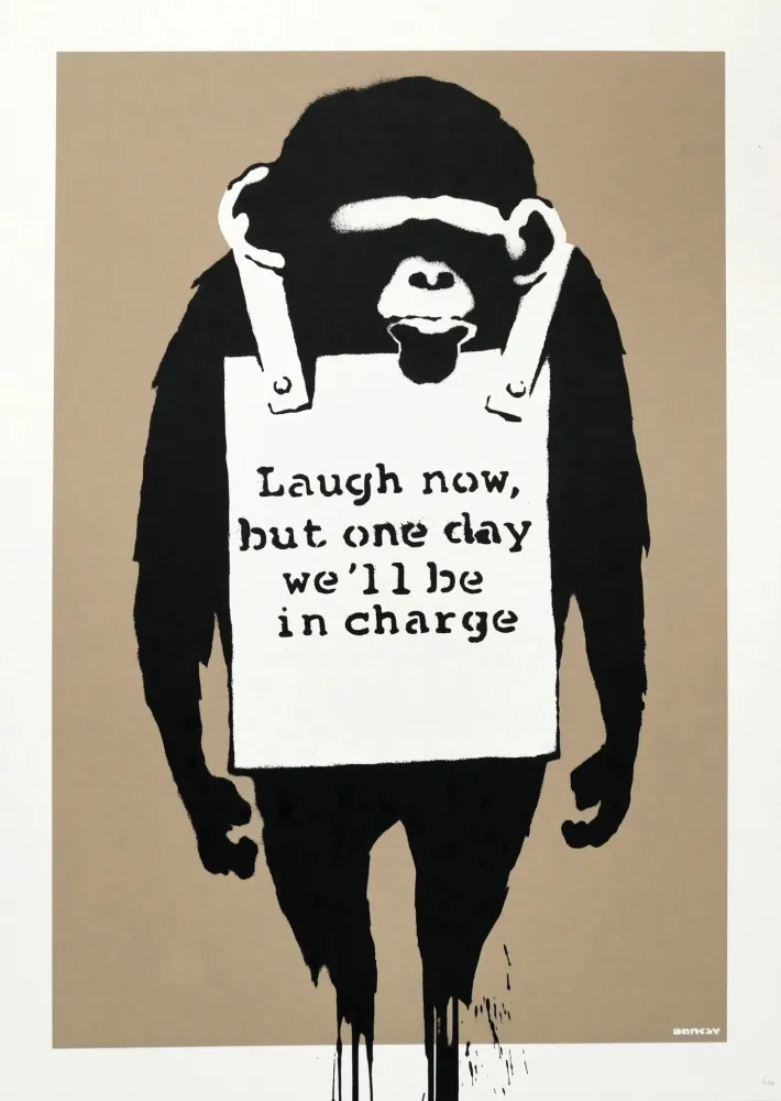 Heliogravure Banksy - Laugh Now (unsigned)