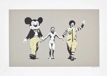 Zeefdruk Banksy - Napalm