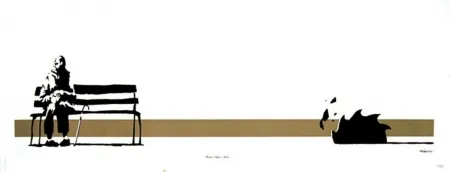 Zeefdruk Banksy - Super Mare