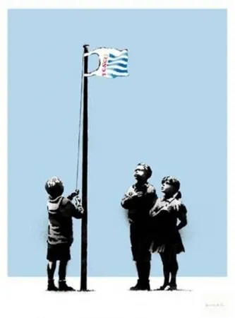 Zeefdruk Banksy - Very Little Helps