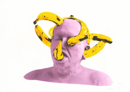 Zeefdruk Barbier - Banana Head