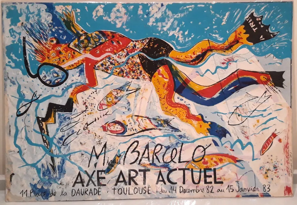 Lithografie Barcelo - Galeríe Axe Art Actuel - Toulouse 1983