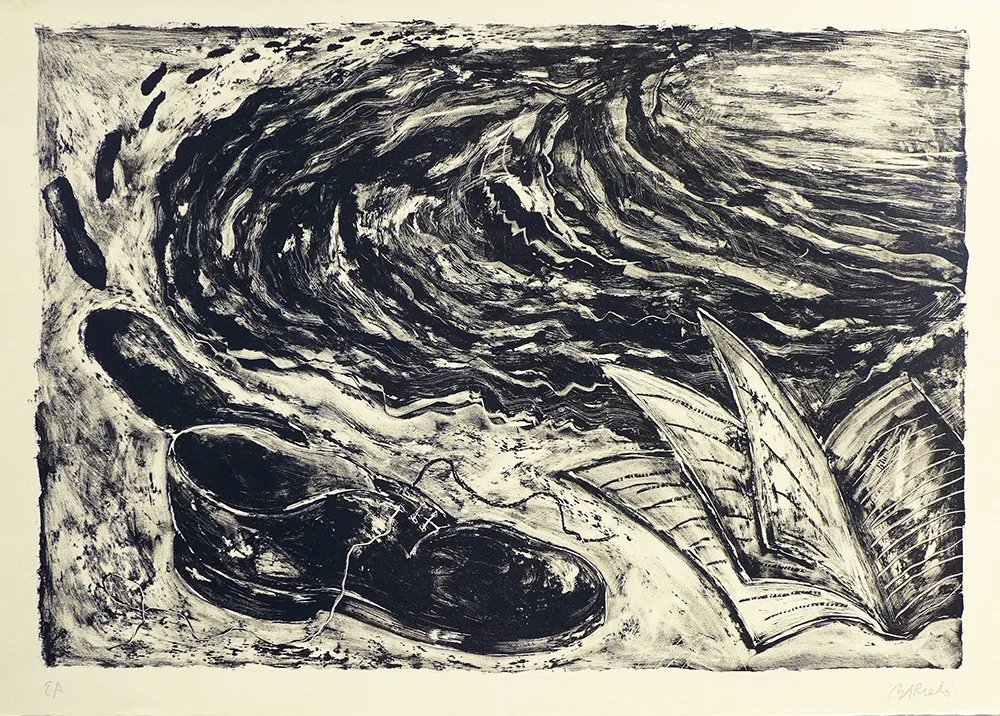 Lithografie Barcelo - La chaussure