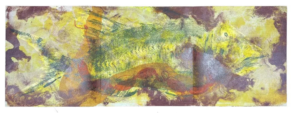 Lithografie Barcelo - La Chenille / La Carpe