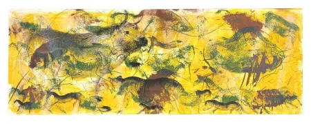 Lithografie Barcelo - Le Lion / La Puce