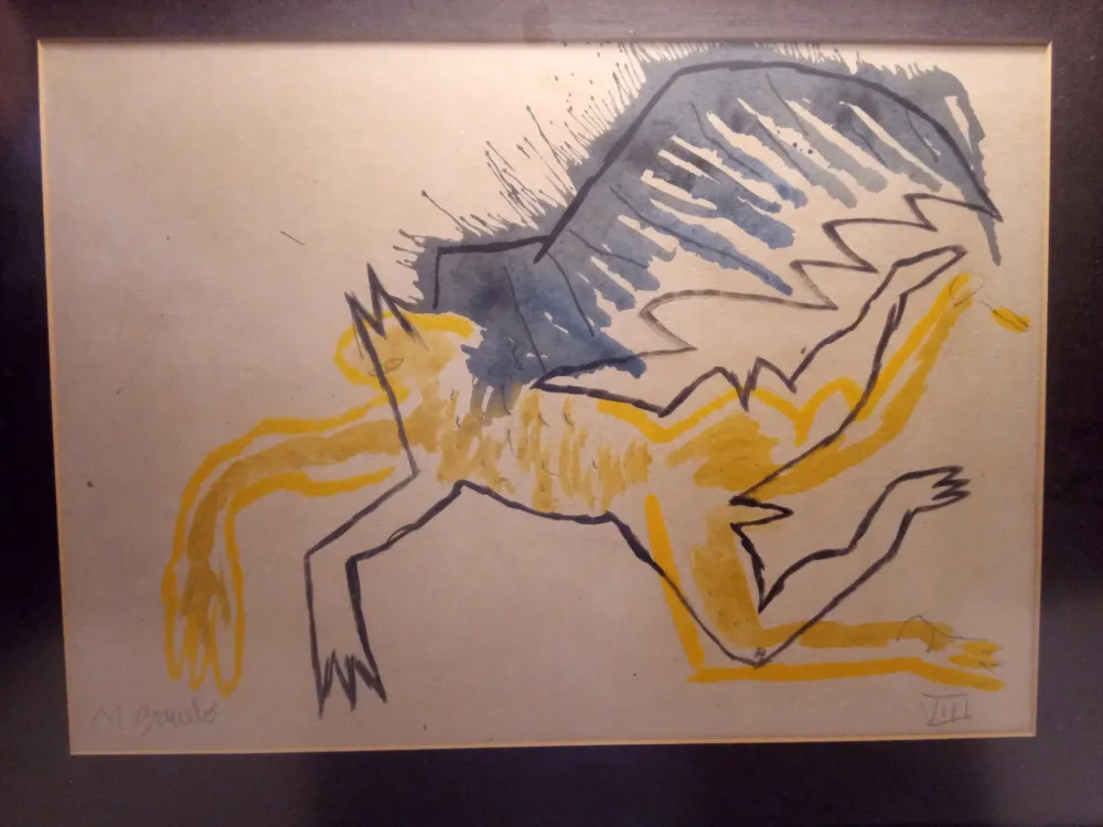 Geen Techniek Barcelo - Original drawing - Mixed technique