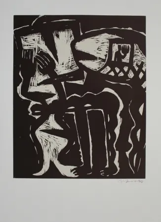 Houtsnede Barfuss - Atelierbesuch / Studio Visit