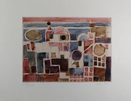 Ets En Aquatint Bargheer - Forio d'Ischia