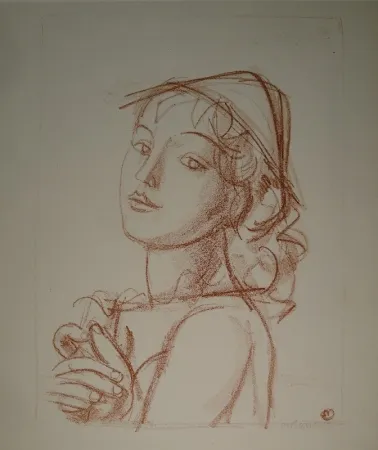 Lithografie Barraud - Arlequin