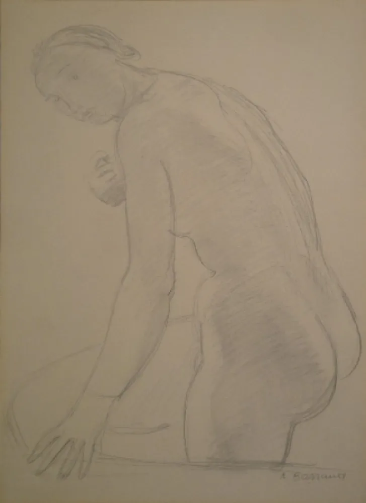 Geen Techniek Barraud - (Stehender weiblicher Akt)