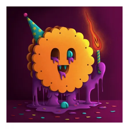 Digitale Print Barrome Forgues - Pall party