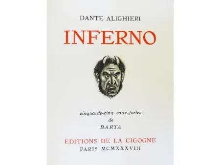 Geïllustreerd Boek Barta - Inferno.  Cinquante-cinq eaux-fortes de Barta.