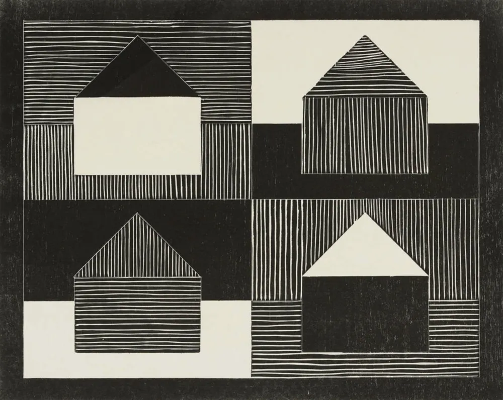 Houtsnede Bartlett - Black, Grey, White, from Art Pro-Choice II