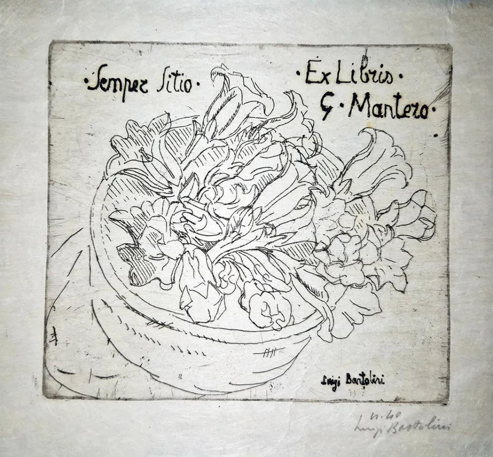 Ets Bartolini - Ex libris G.Mantero-Genziane