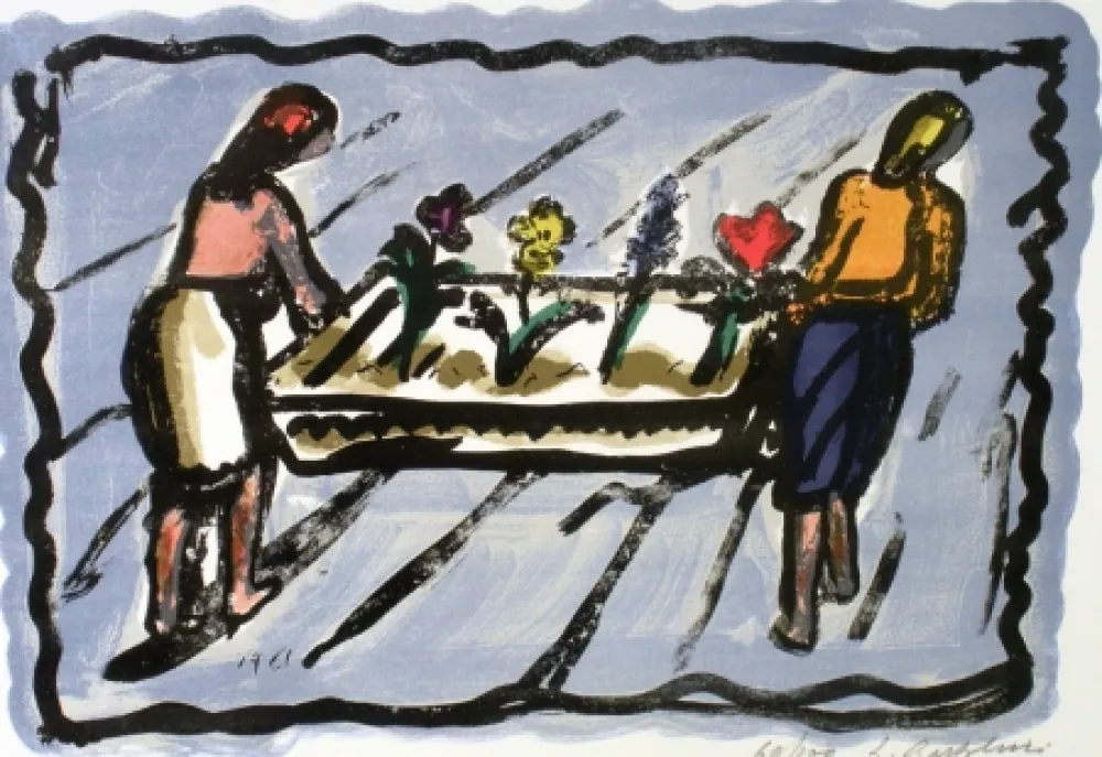 Lithografie Bartolini - Le fioraie