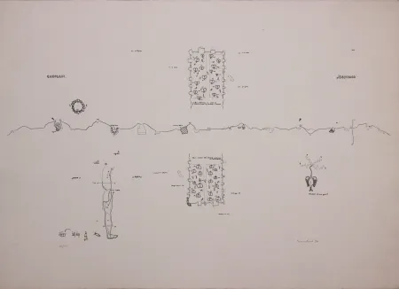 Lithografie Baruchello - Campioni