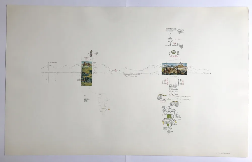 Zeefdruk Baruchello - Sans titre (Rosengarten Ice Cream Sundae)