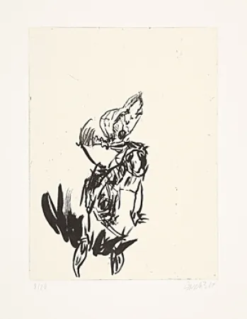 Ets En Aquatint Baselitz - Aus der Anatomie