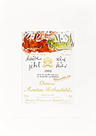 Lithografie Baselitz -  Design de Georg Baselitz - “Die Mauer” 