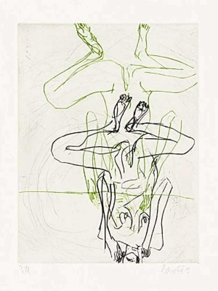 Droge Naald Baselitz - Doppelakt