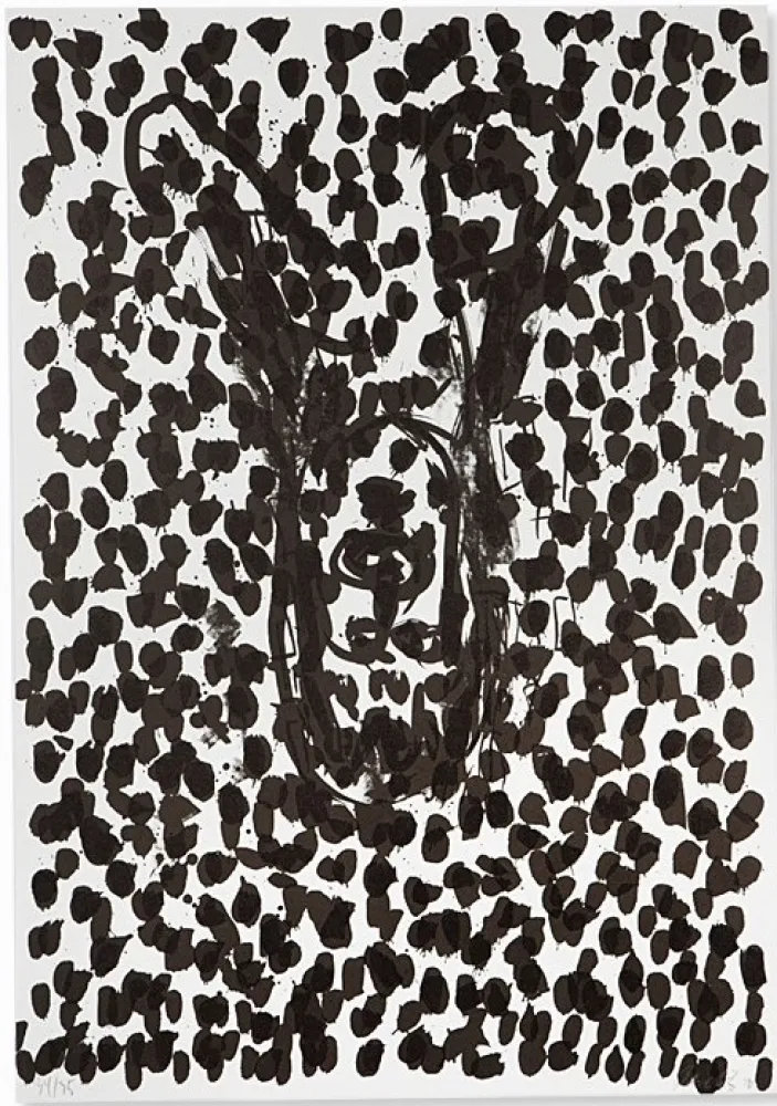 Lithografie Baselitz - Kopf (Head) - no. 14 (from Suite 45)