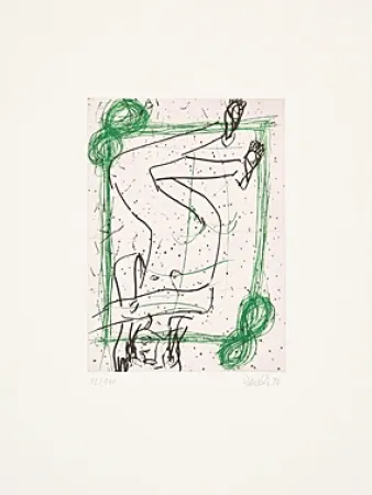 Ets En Aquatint Baselitz - Ohne Titel