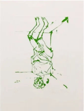 Ets En Aquatint Baselitz - Serpentine - green