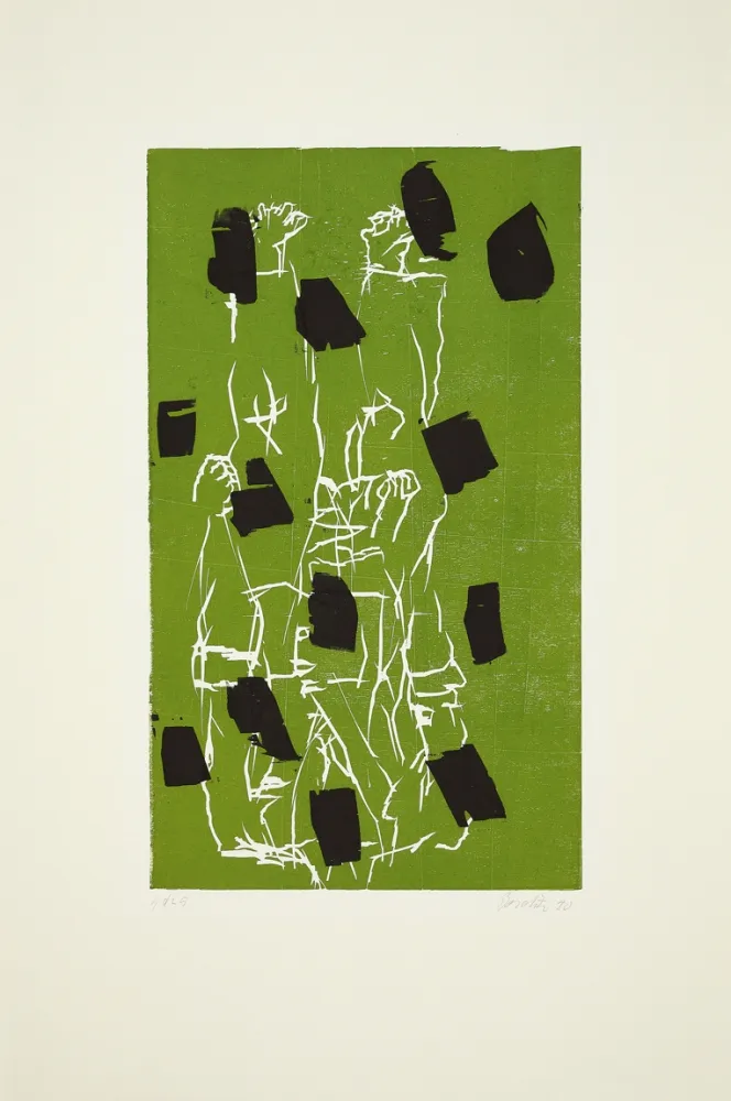 Houtsnede Baselitz - 