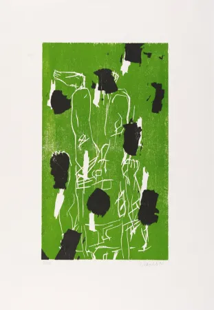 Houtsnede Baselitz - 