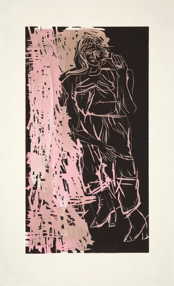 Houtsnede Baselitz - 